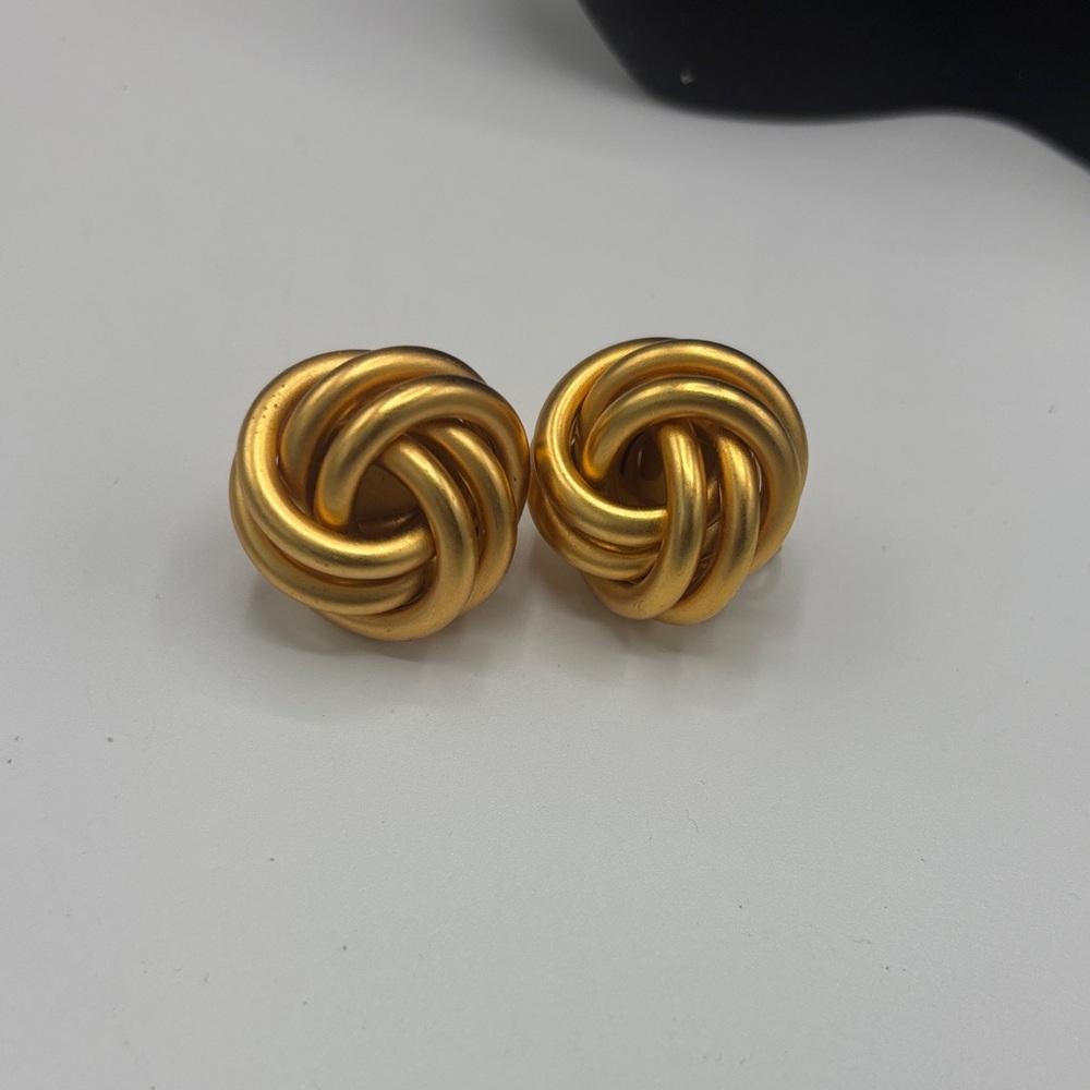 Timeless Gold Knot Stud Earrings for Women